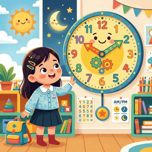 Bé bắt đầu hành trình khám phá thời gian