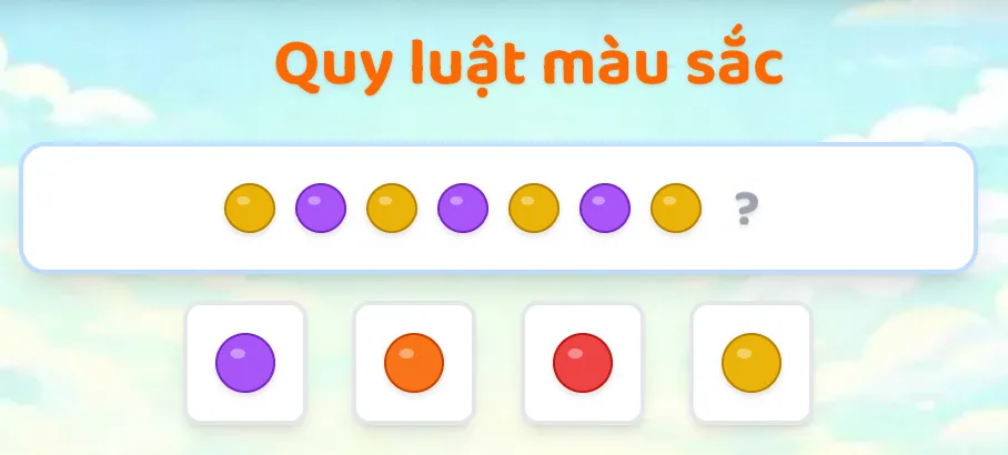 Bé rèn luyện khả năng dự đoán qua các quy luật hình dạng kỳ thú