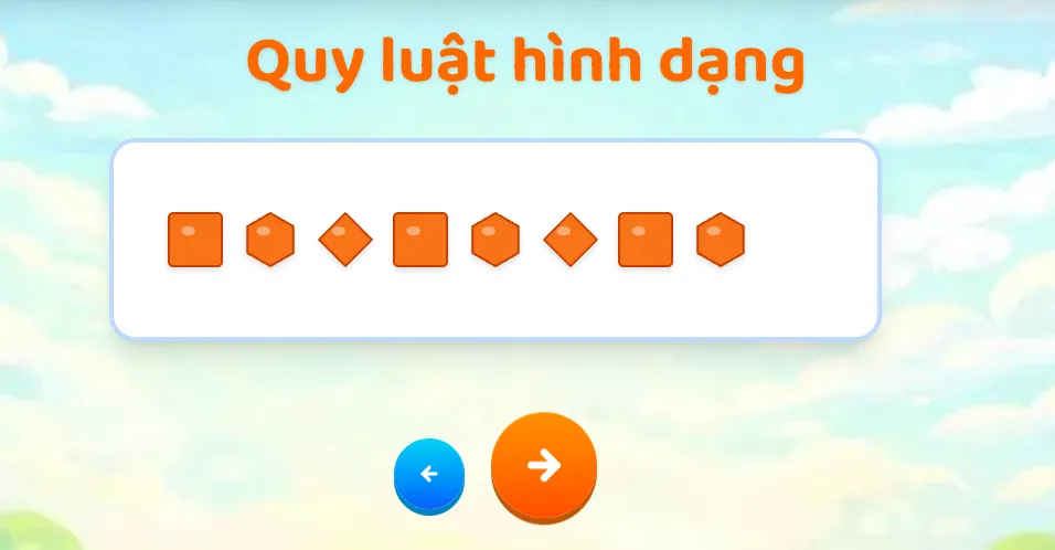 Niềm vui khi bé chinh phục được những dãy quy luật hóc búa