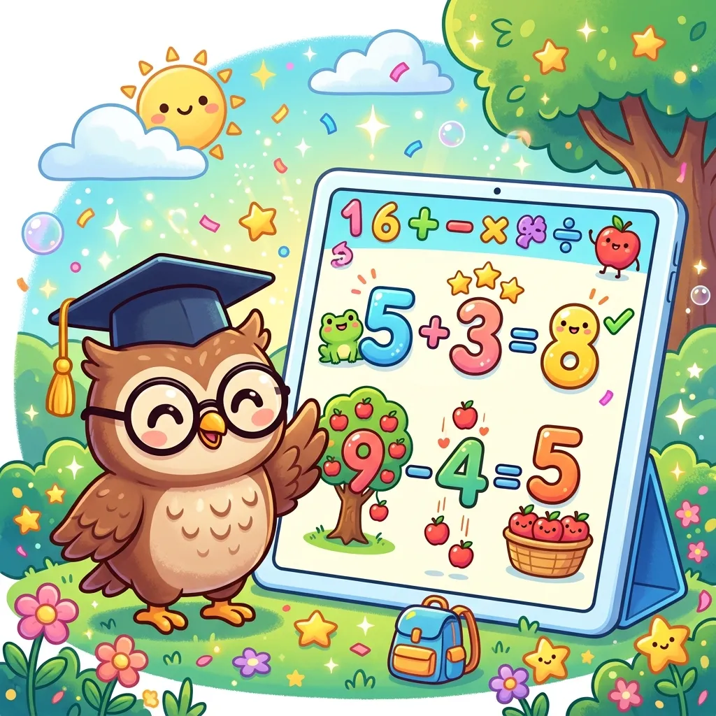 Game cộng trừ online Cú Thông Minh giúp bé chơi mà học toán hiệu quả