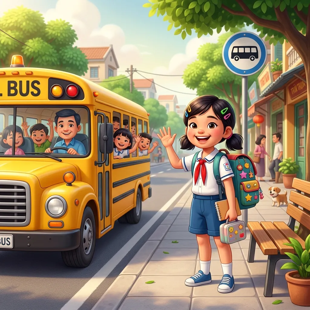 Điểm dừng xe buýt an toàn cho học sinh