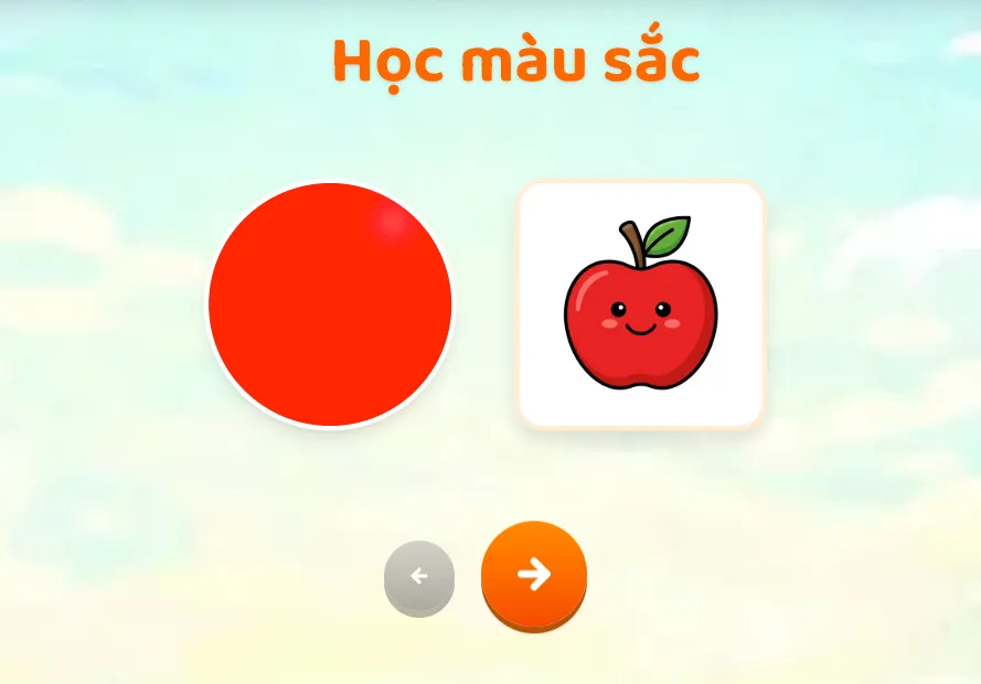 Bé bắt đầu hành trình khám phá thế giới màu sắc