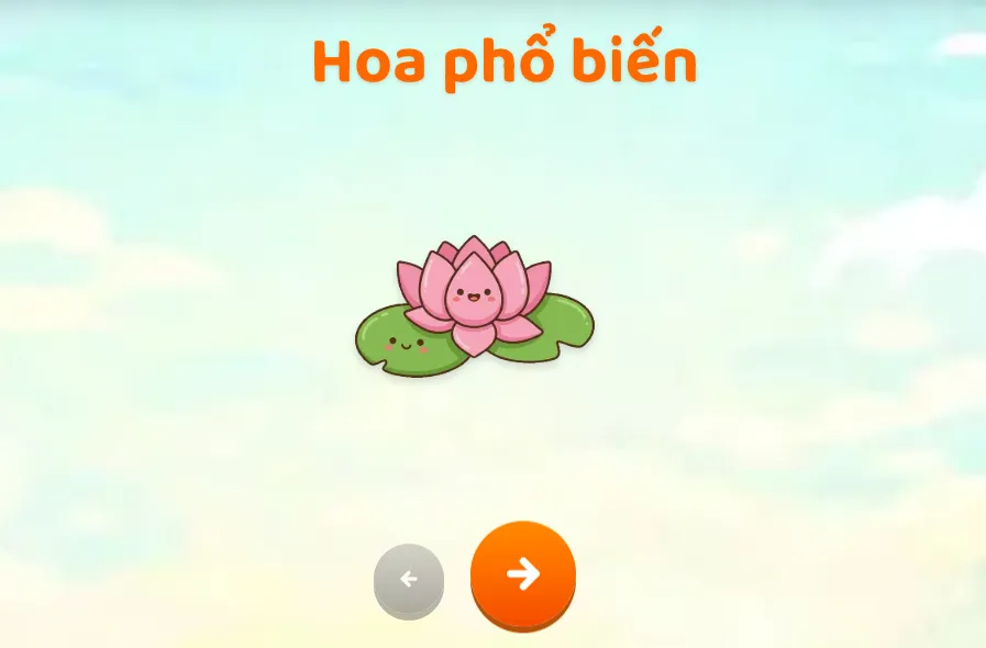 Bé hào hứng khám phá những bông hoa rực rỡ sắc màu