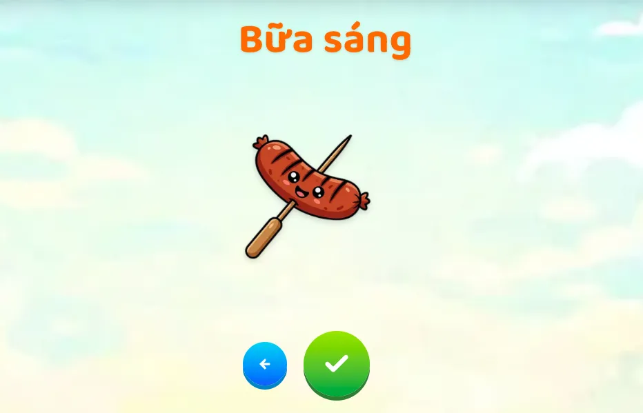 Bé làm quen với các món ăn quen thuộc hàng ngày