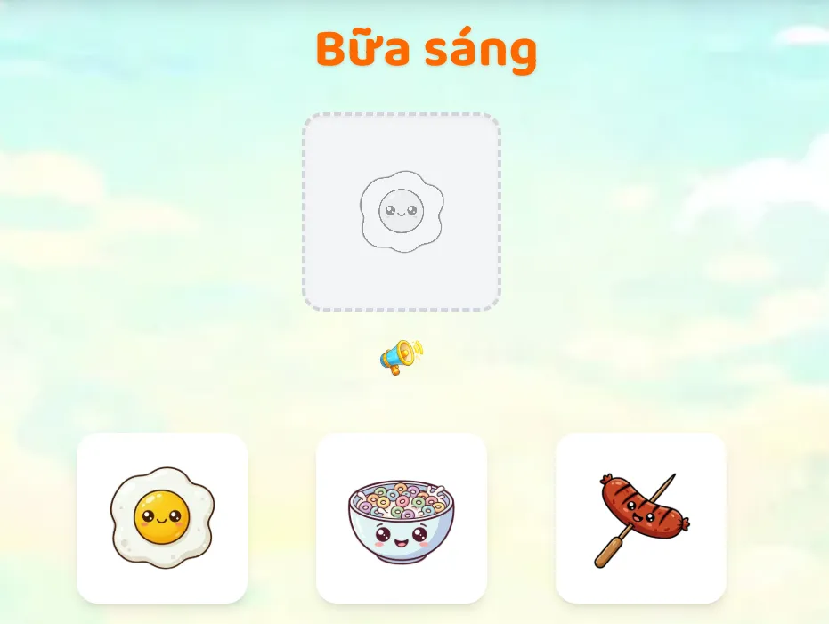 Bé tìm hiểu mối liên hệ giữa món ăn và dụng cụ nhà bếp