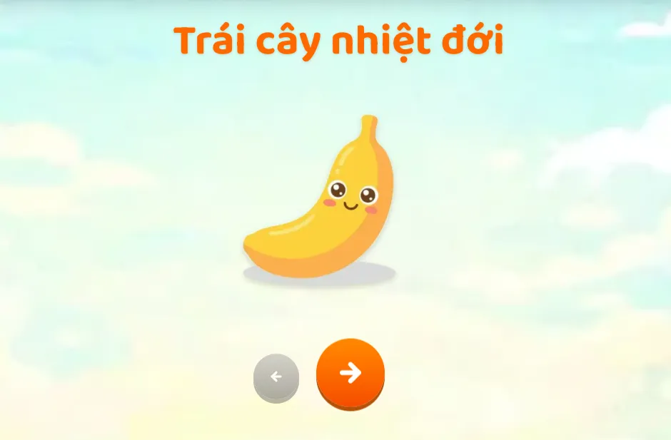 Bé hào hứng khám phá các loại trái cây ngọt ngào