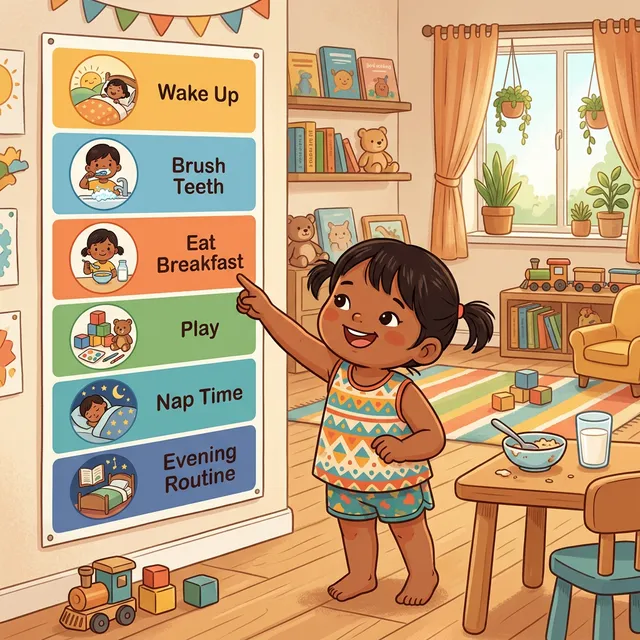 Lịch sinh hoạt giúp trẻ mầm non cảm thấy an toàn và tự tin