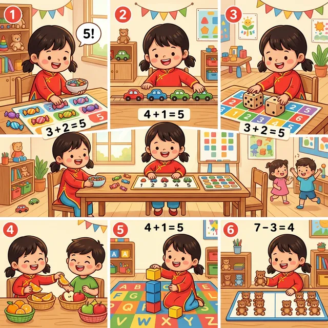 6 trò chơi cộng trừ giúp bé hiểu toán trong đời thật